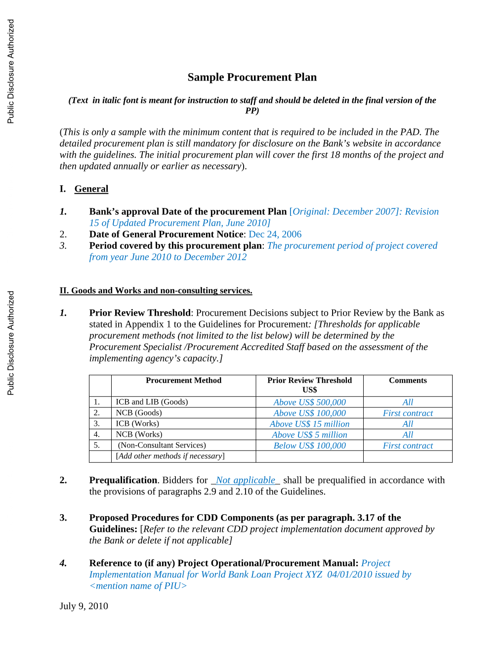 World Bank Document