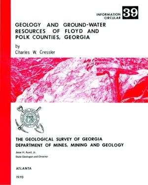 IC-39 Geology and Ground Water Resources of Floyd and Polk
