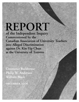The Chun Independent Committee Report