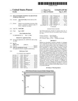 (12) United States Patent (10) Patent No.: US 8,015,259 B2 Swahn (45) Date of Patent: Sep
