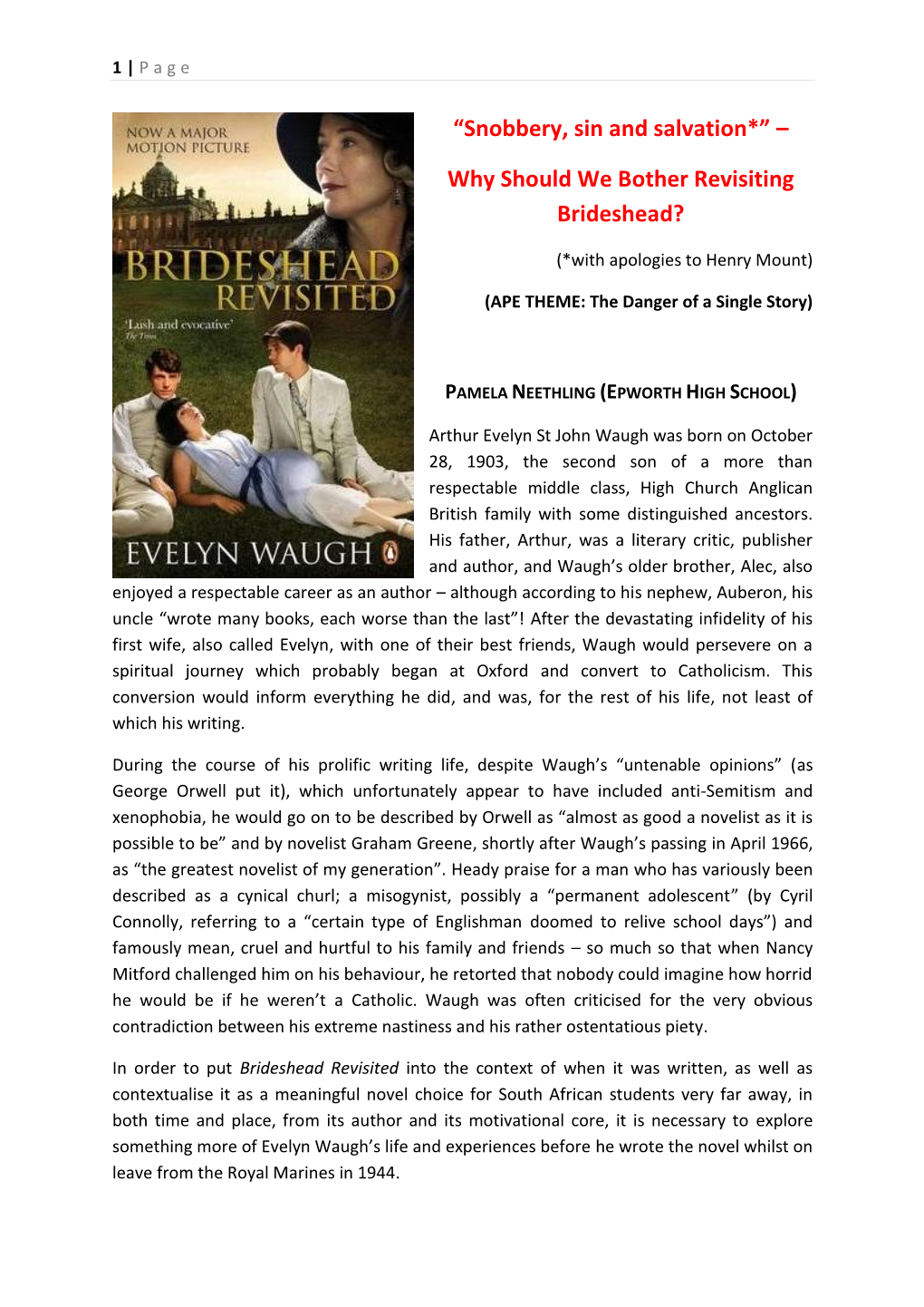 Brideshead Revisited