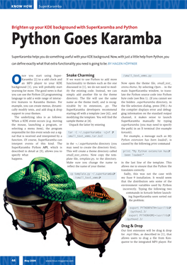 Python Goes Karamba