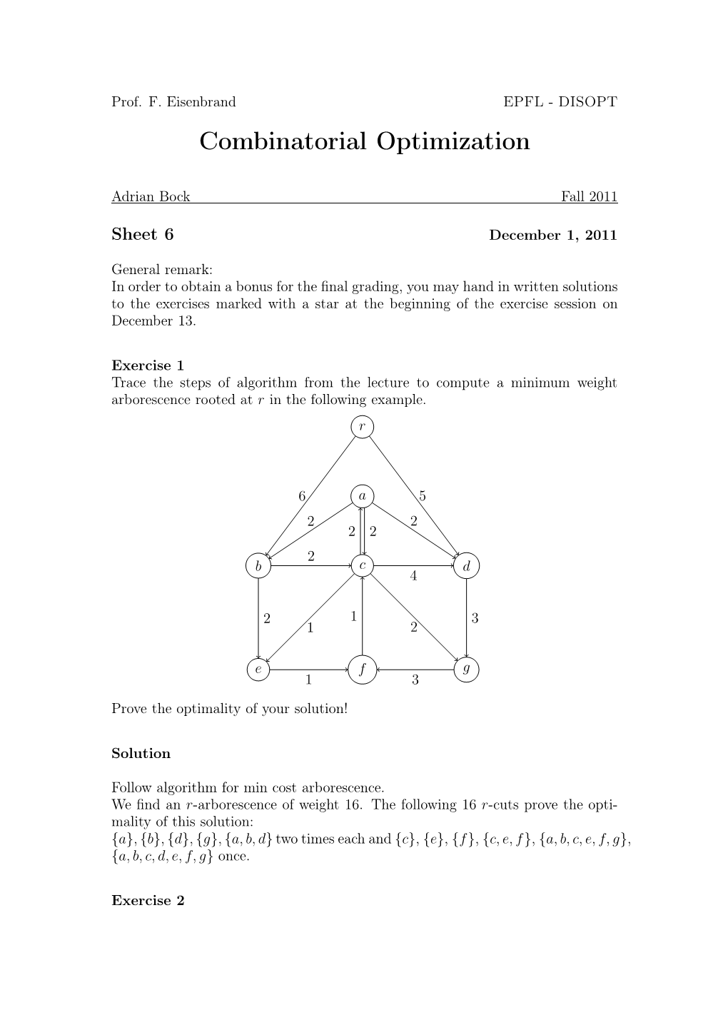 Combinatorial Optimization