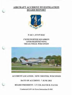 Aircraft Accident Investigation Board Report