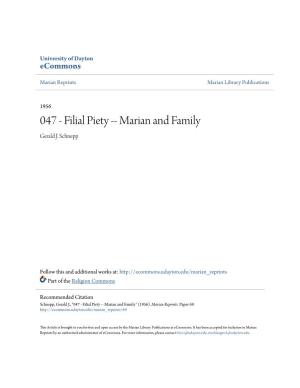 047 - Filial Piety -- Marian and Family Gerald J