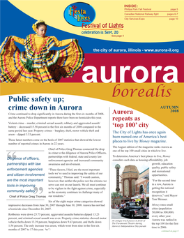 Autumn 2008 Aurora Borealis Newsletter