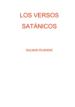 Los Versos Satánicos