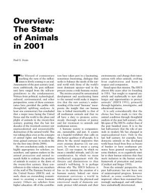 The State of the Animals: 2001 More Than a Slap on the Wrist