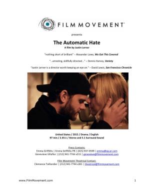 The Automatic Hate a Film by Justin Lerner