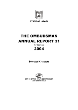 The Ombudsman Annual Report 31 2004