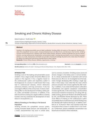 Smoking and Chronic Kidney Disease