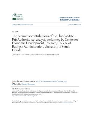 The Economic Contributions of the Florida State Fair Authority