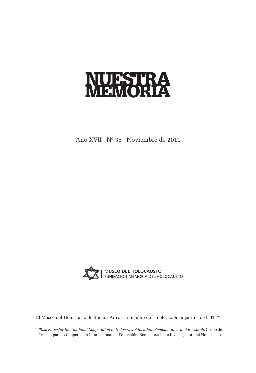 Año XVII · Nº 35 · Noviembre De 2011