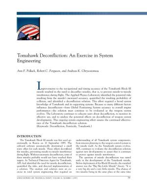 Tomahawk Deconfliction: an Exercise in System Engineering