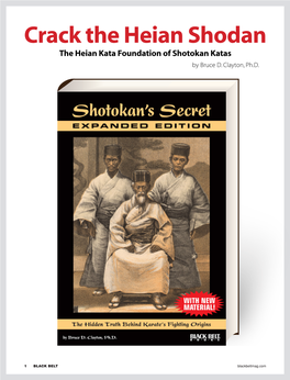 Crack the Heian Shodan the Heian Kata Foundation of Shotokan Katas by Bruce D