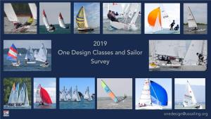 2019 One Design Classes and Sailor Survey