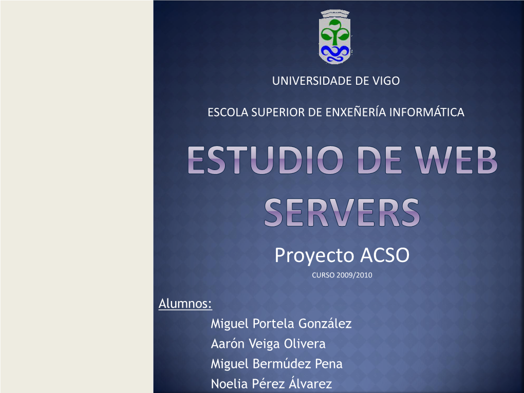 Estudio De Web Servers