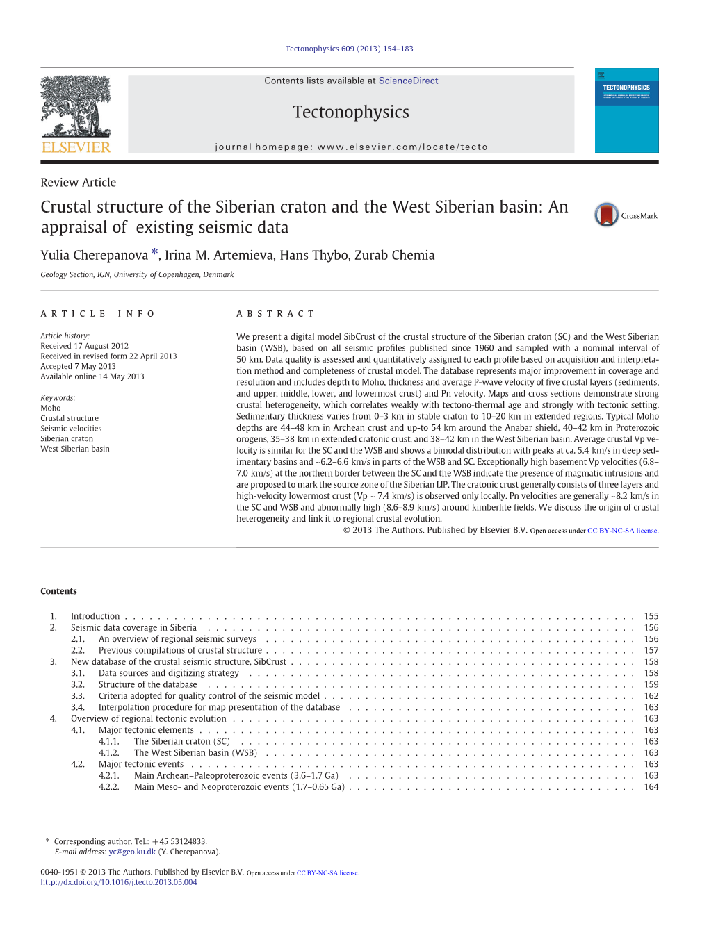 Crustal Structure of the Siberian Craton and the West Siberian Basin: an Appraisal of Existing Seismic Data