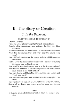 11. the Story of Creation I