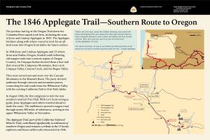 The 1846 Applegate Trail—Southern Route to Oregon ‘