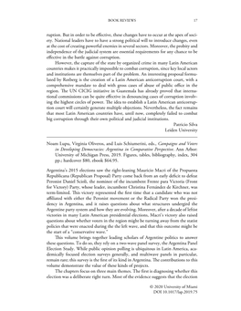 LATIN AMERICAN POLITICS and SOCIETY 62: 2 of a Conservative Politician Did Not Reflect a Preference for Conservative Policies