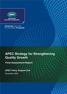 APEC Strategy for Strengthening Quality Growth