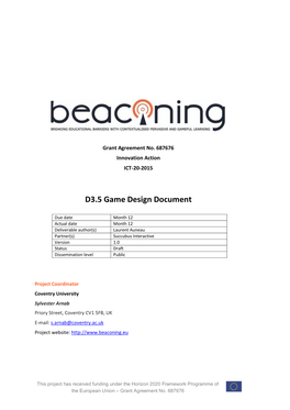 D3.5 Game Design Document