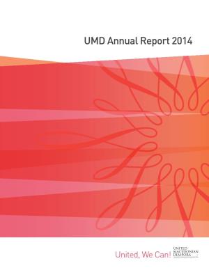 UMD Annual Report 2014