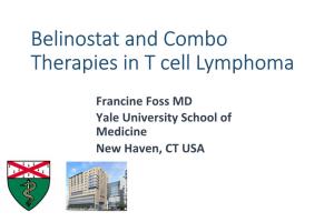 Belinostat and Combo Therapies in T Cell Lymphoma