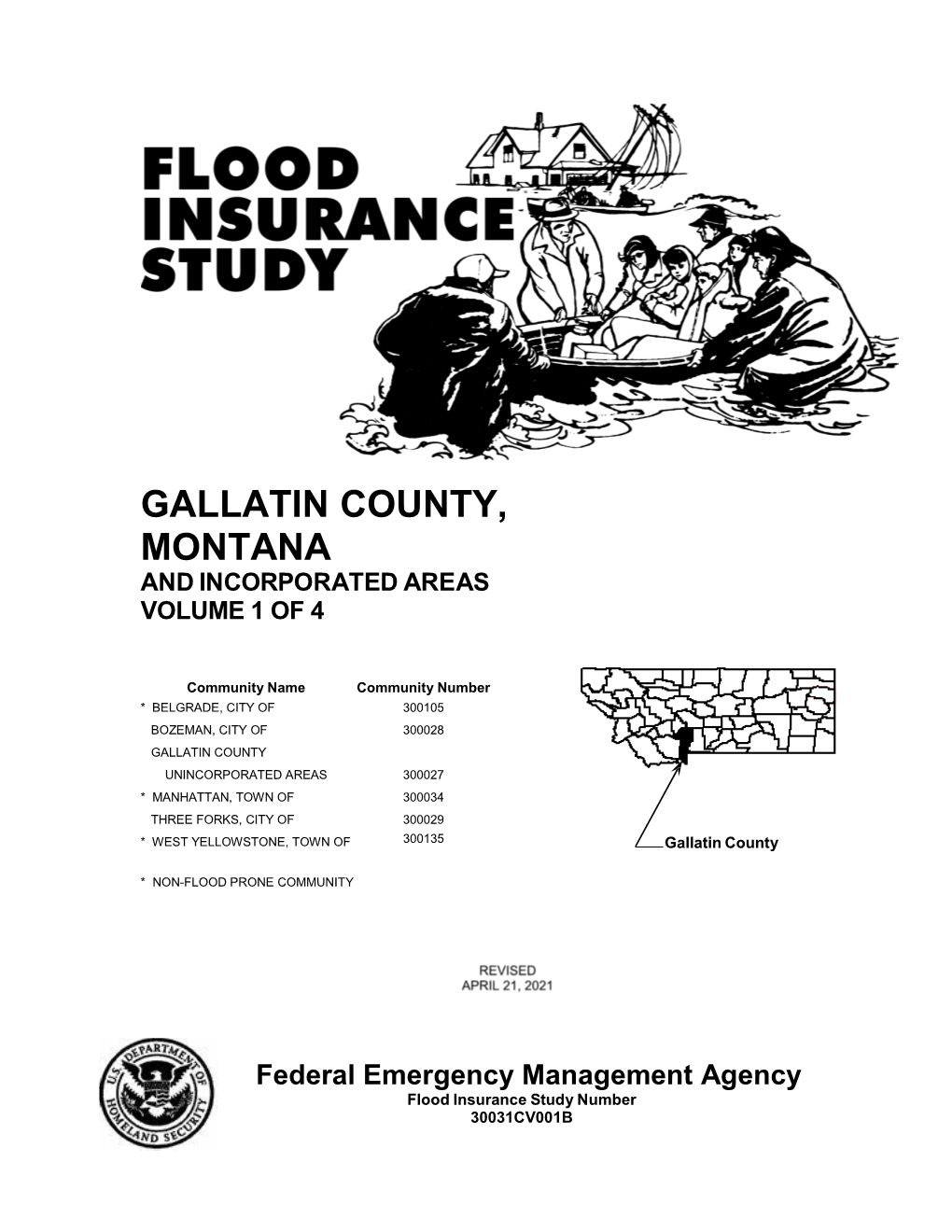 Gallatin County, Montana and Incorporated Areas Volume 1 of 4