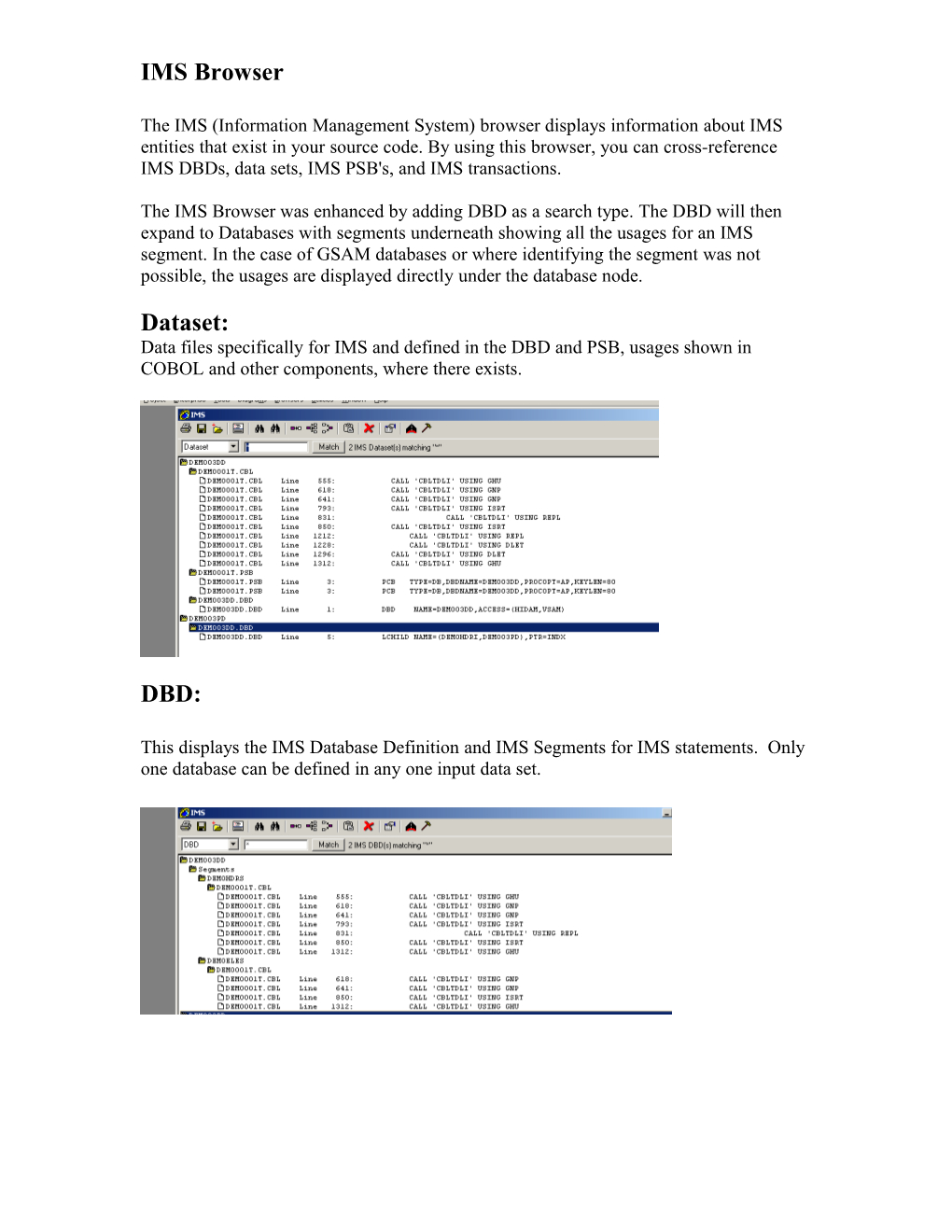 Data Files Browser