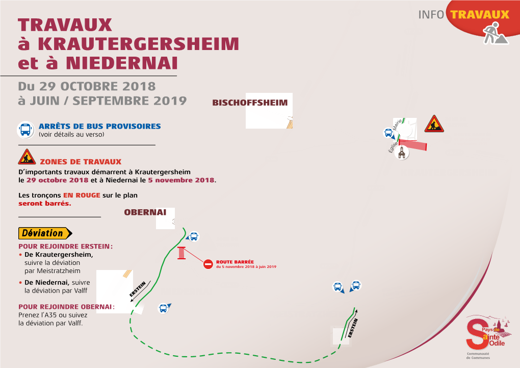 TRAVAUX À KRAUTERGERSHEIM Et À NIEDERNAI