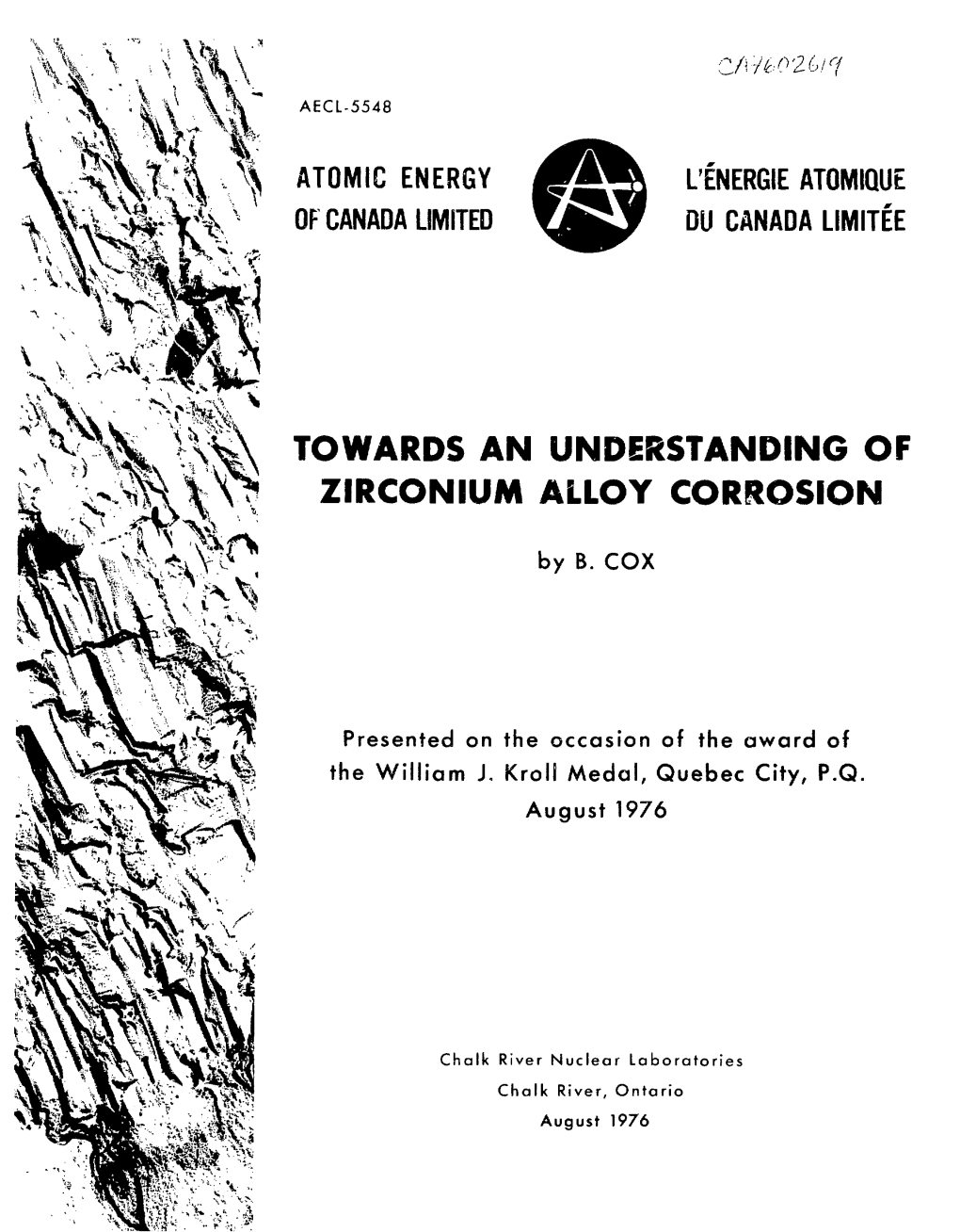 Towards an Understanding of Zirconium Alloy Corrosion