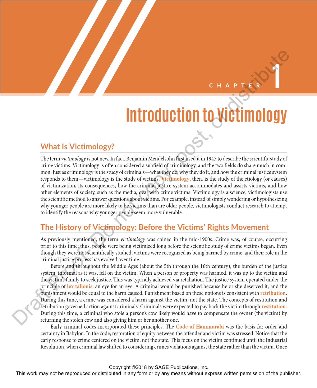 Introduction to Victimology