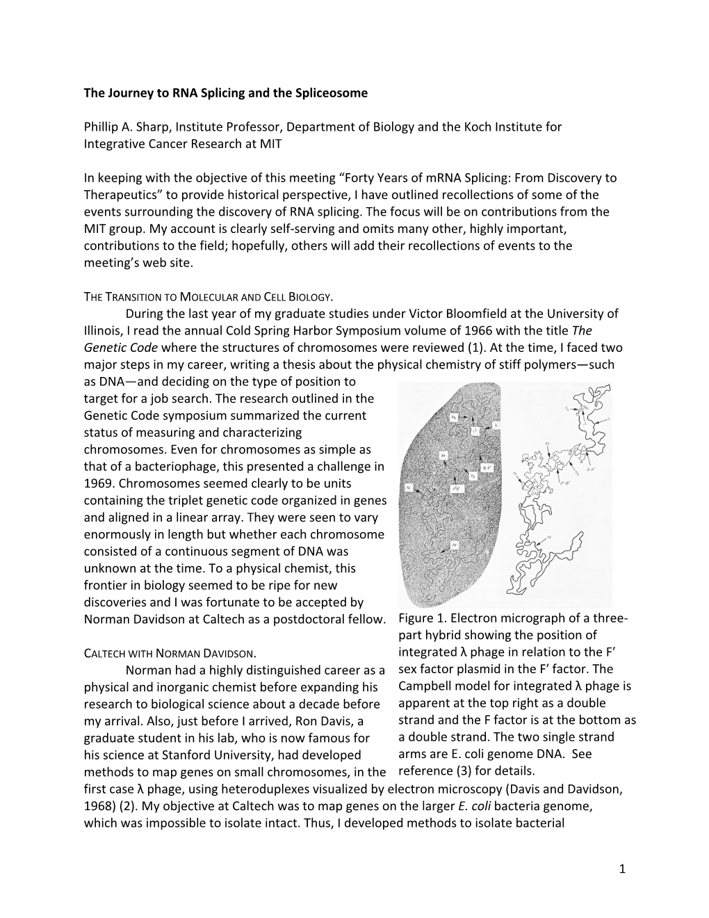 1 Figure 1. Electron Micrograph of a Three- Part Hybrid Showing The