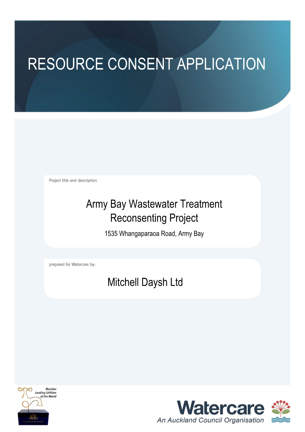 Army Bay Wastewater Treatment Reconsenting Project