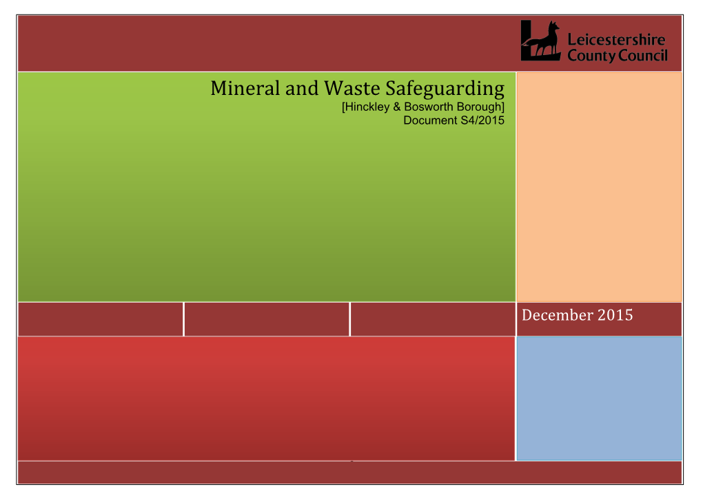 Minerals and Waste Safeguarding Hinckley Bosworth