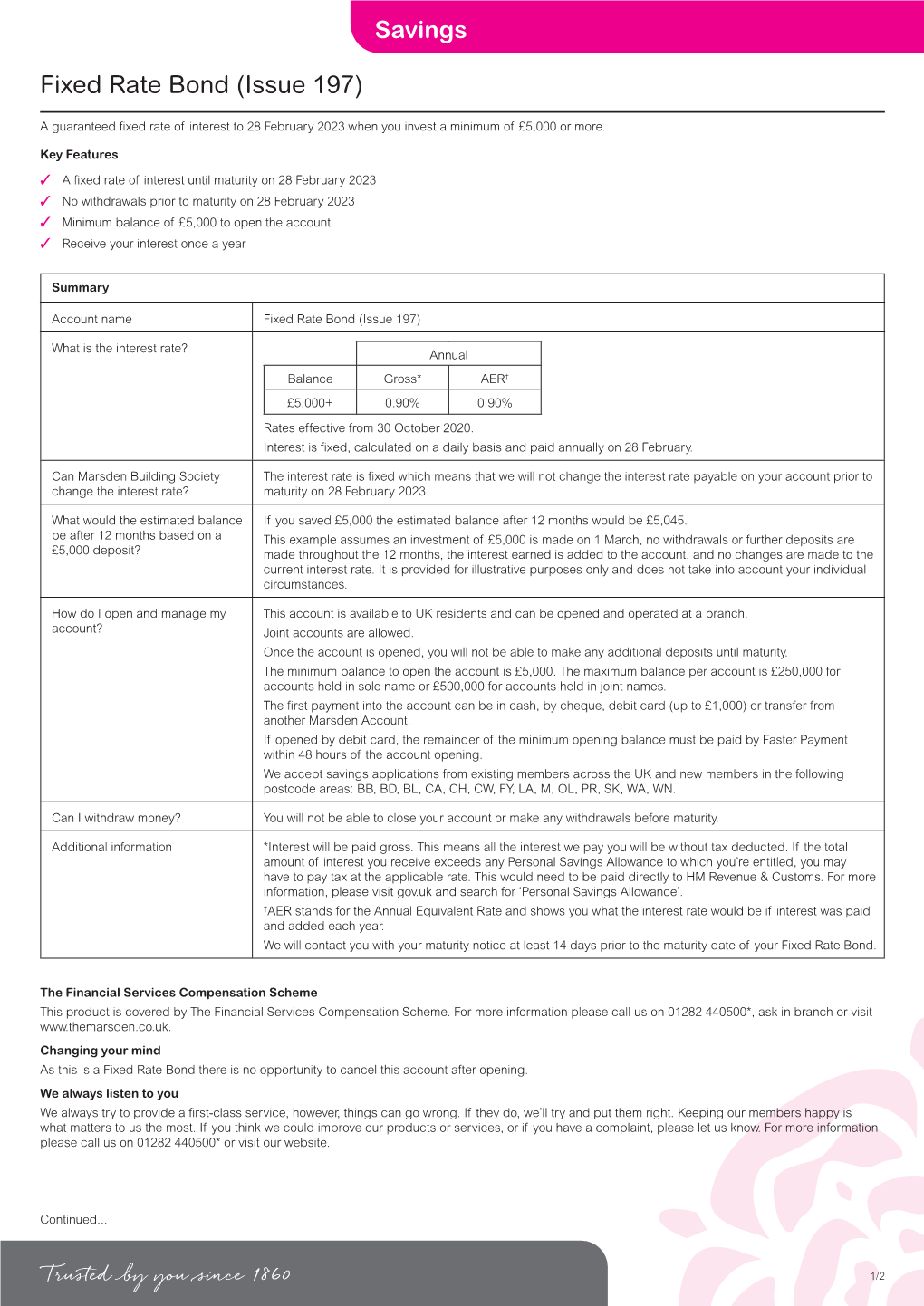 Fixed Rate Bond (Issue 197)