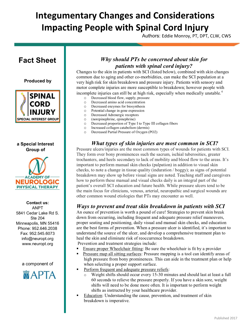 Integumentary Changes and Considerations Impacting People