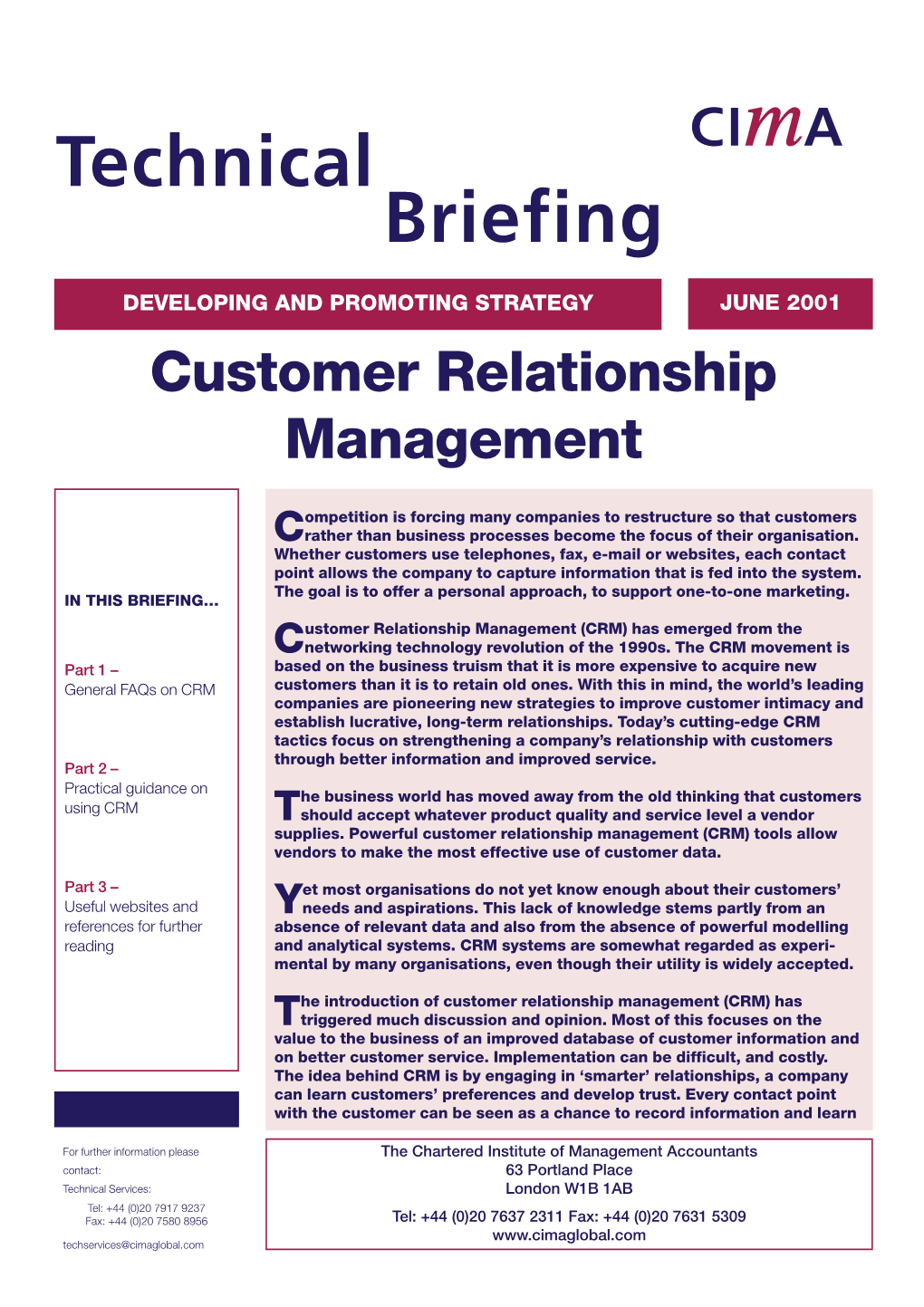 Customer Relationship Management