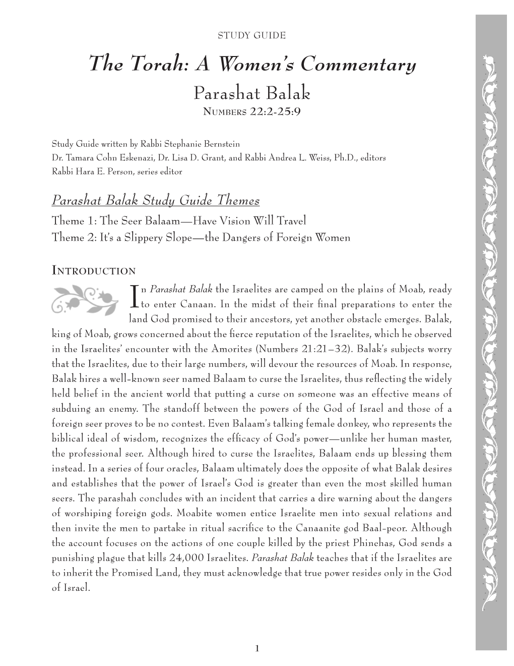 The Torah: a Women's Commentary