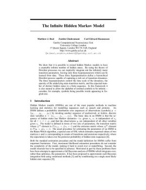 The Infinite Hidden Markov Model