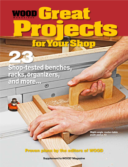 For Your Shop 2 3 Shop-Tested Benches, Racks, Organizers, and More