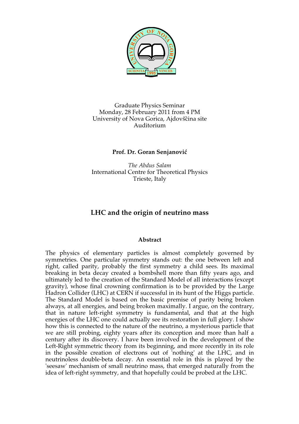 LHC and the Origin of Neutrino Mass