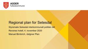 Regional Planstrategi for Agder 2020-2024