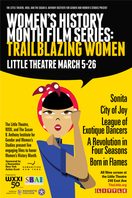 Trailblazing Women Little Theatre March 5-26