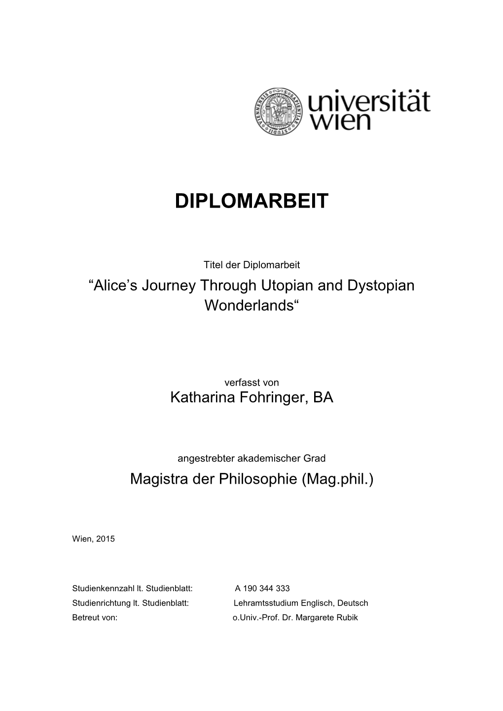 Diplomarbeit