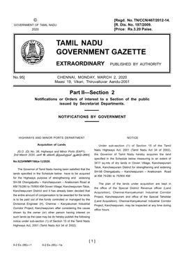 95] Chennai, Monday, March 2, 2020 Maasi 19, Vikari, Thiruvalluvar Aandu-2051