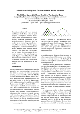 Sentence Modeling with Gated Recursive Neural Network