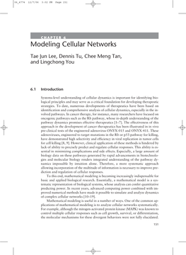 Modeling Cellular Networks